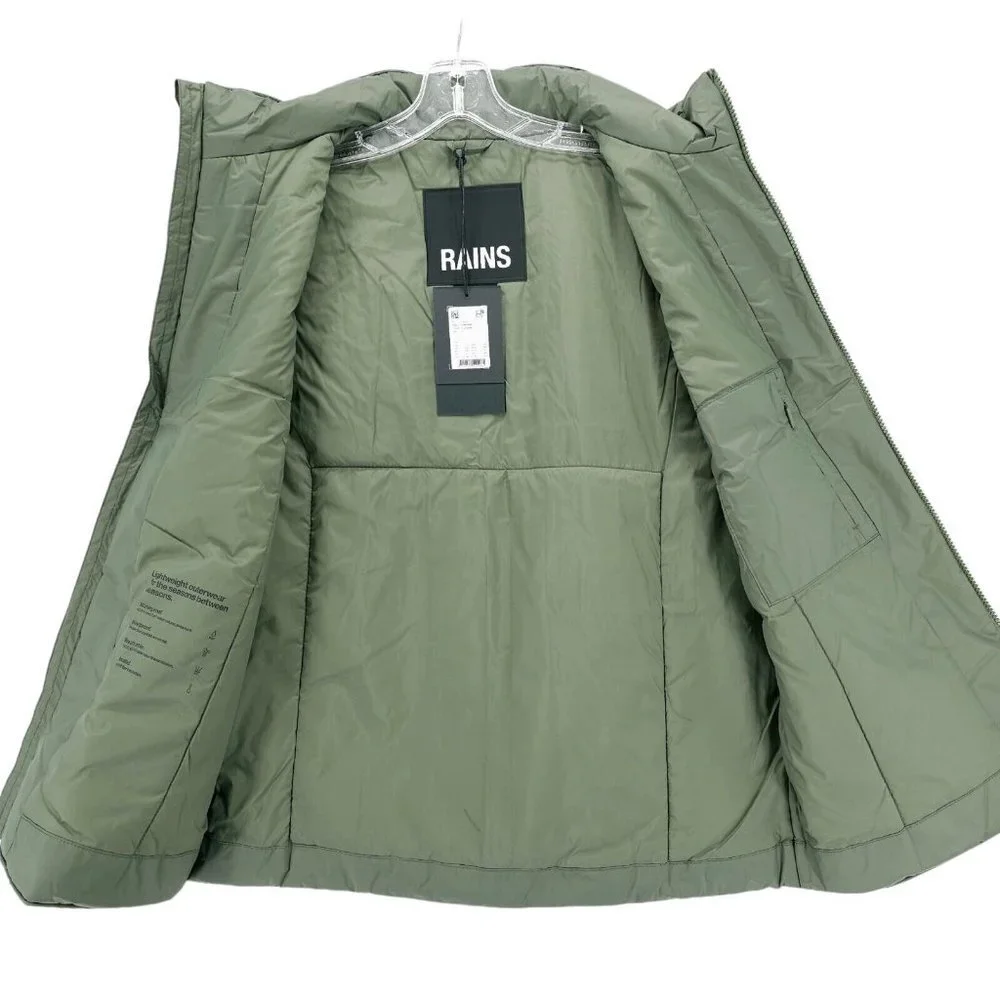 NWT RAINS Fuse Vest EVERGREEN Insulated Waterproof Windproof S M L - Picture 4 of 7